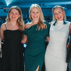 3 women smiling for photo